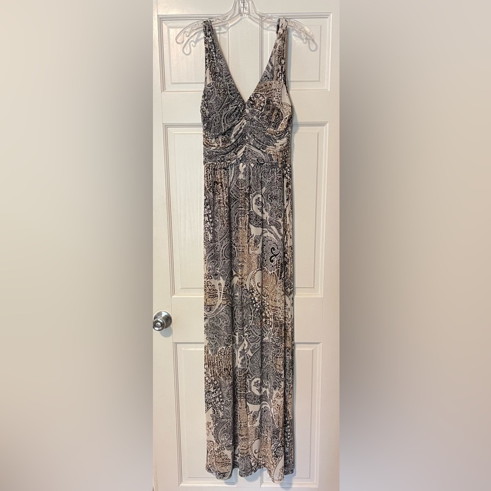 Paisley evening gown